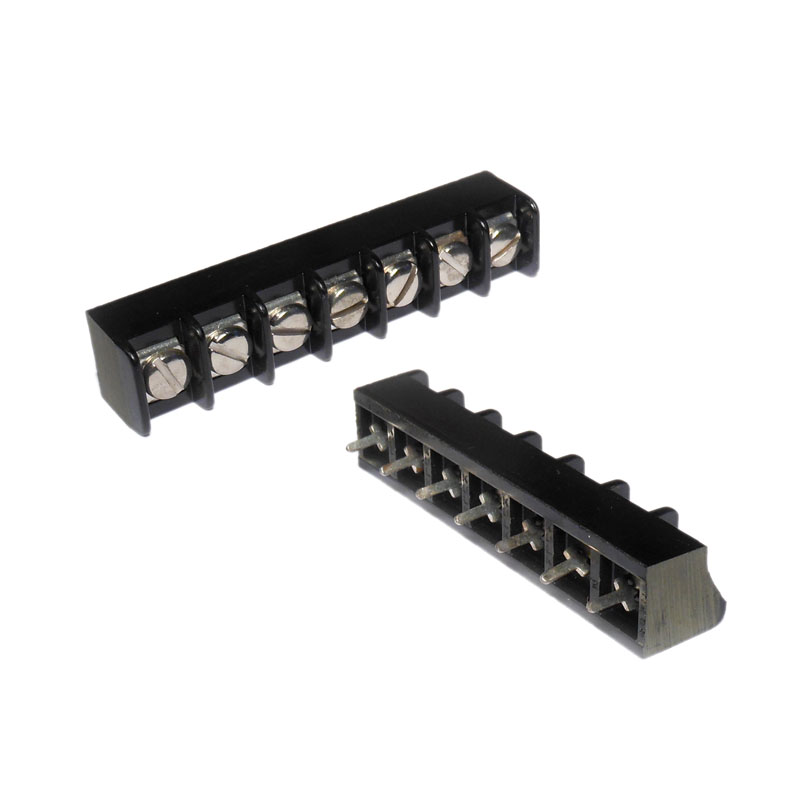 7 Position Barrier Strip, PCB Mount - Click Image to Close